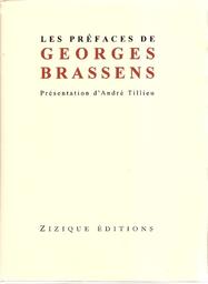 Les préfaces de Georges Brassens / présentation d'André Tillieu | Brassens, Georges (1921-1981)